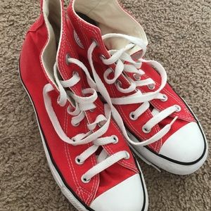 Red High Top Converse
